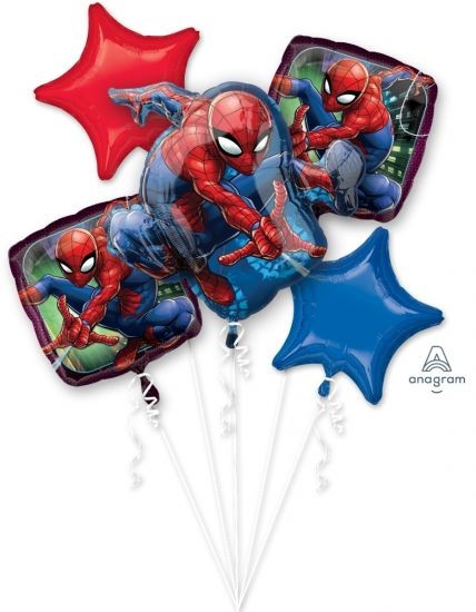 Spiderman Foil Balloon Bouquet Kit