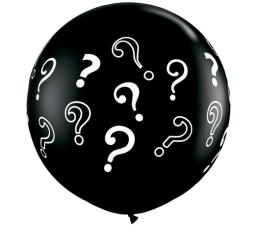 Gender Reveal Question Marks Giant 3ft/90cm Printed Balloon