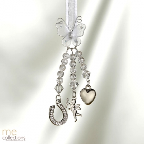 Bridal Charm - Miniature silver and diamante charms