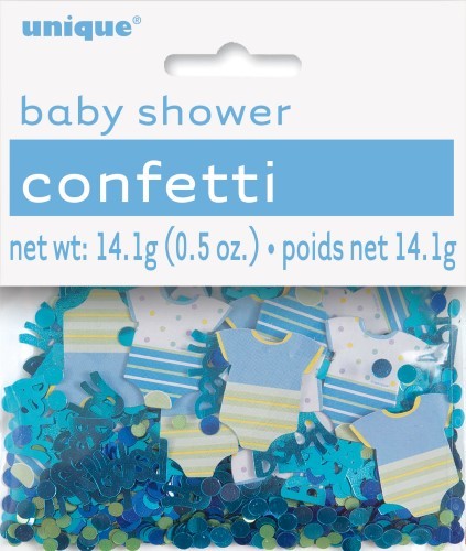 Baby Shower Confetti  Blue Dots