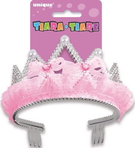 Pink Bows and Ribbon Tiara