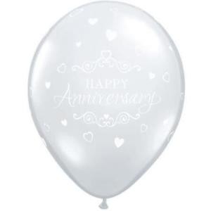 Happy Anniversary Classic Hearts 28cm Balloon 