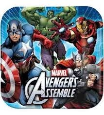 Avengers 9" Plates 8pk