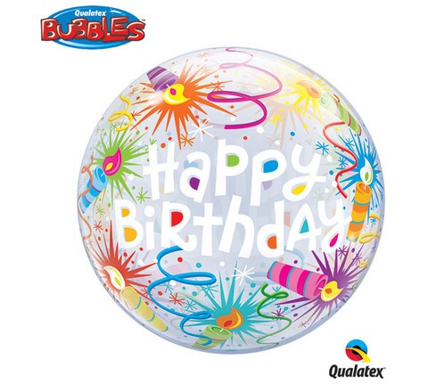 Birthday 22" Bubble Balloon