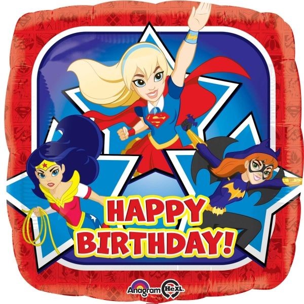 DC Superhero Girls Birthday 18" foil balloon