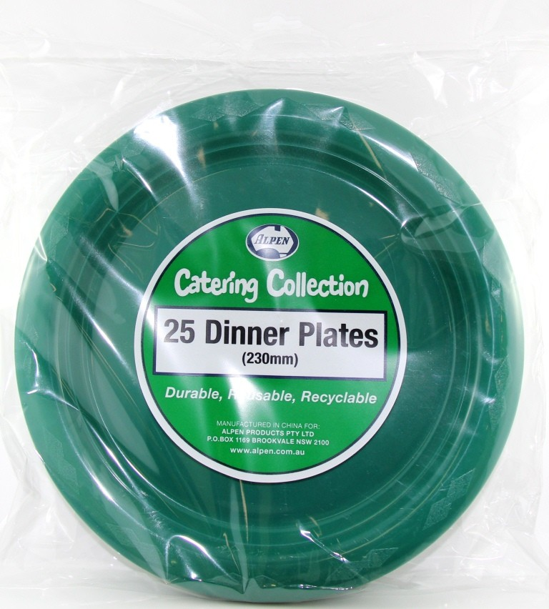 Dinner plate Pk25 Green