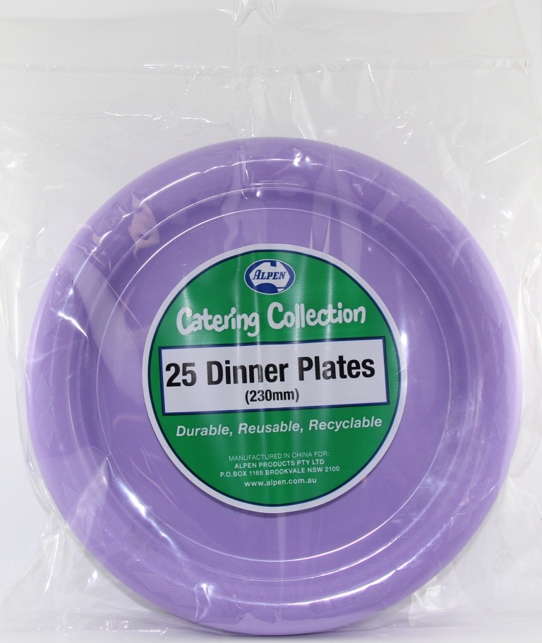 Dinner plate Pk25 Lavender
