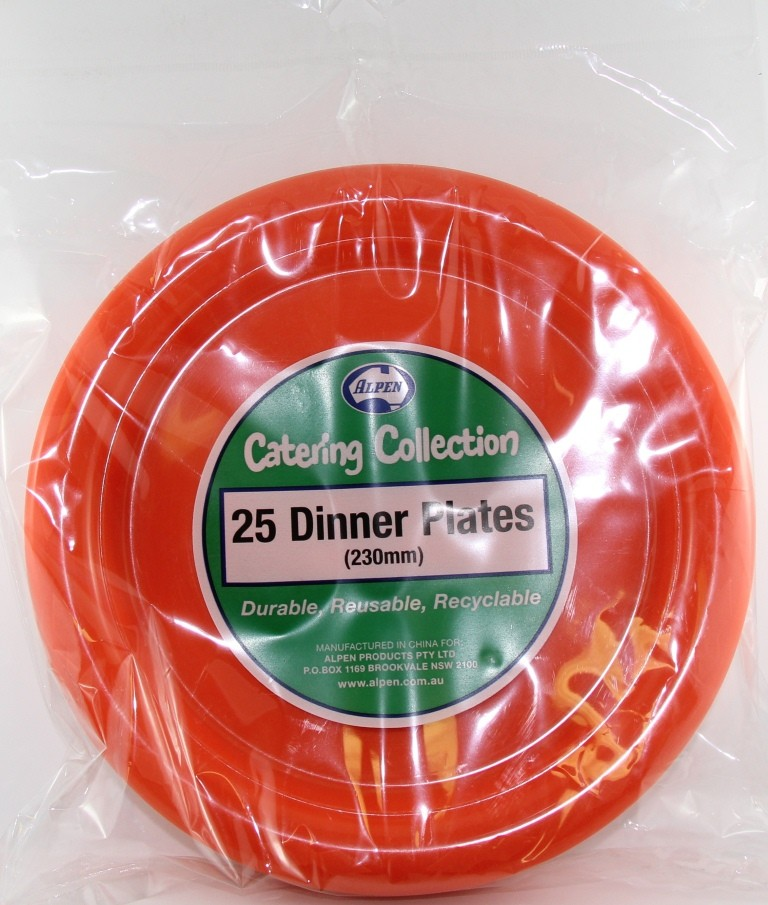 Dinner plate Pk25 Orange
