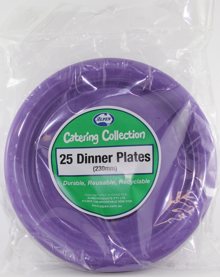 Dinner plate Pk25 Purple