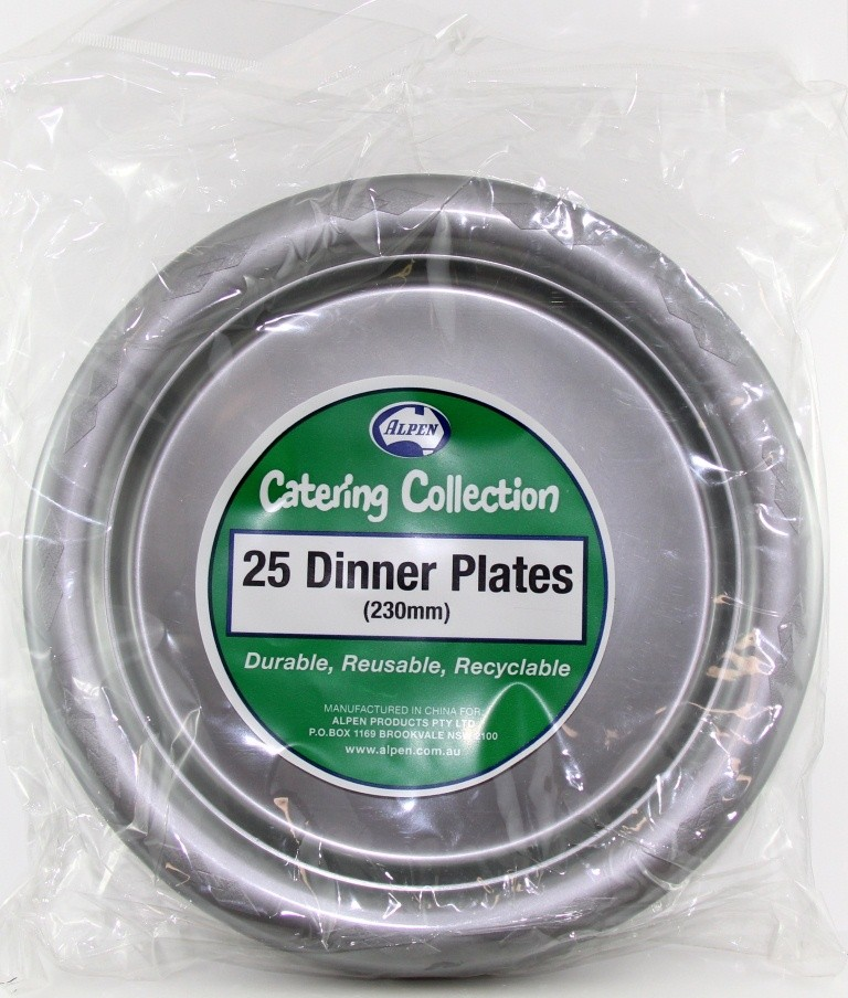 Dinner plate Pk25 Silver
