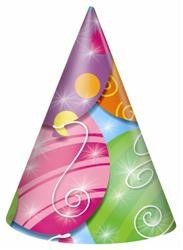 Twinkle Balloons Party Hats 8 pack