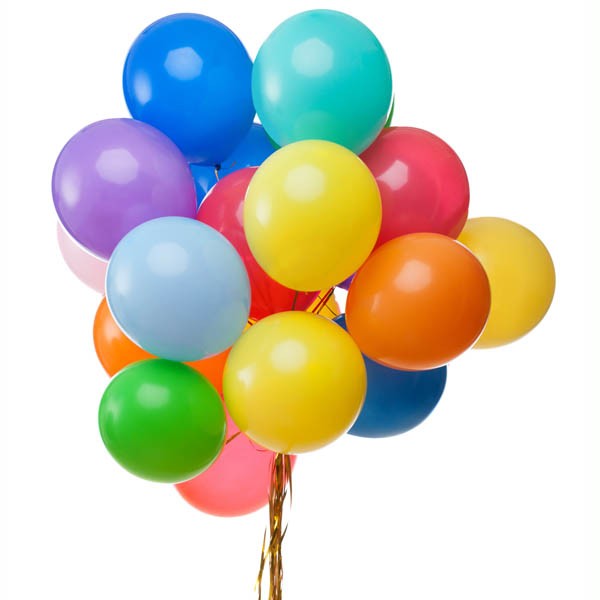 100 Standard Helium Filled Balloons