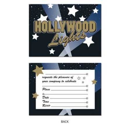 Hollywood Lights Invitation - 8 pack