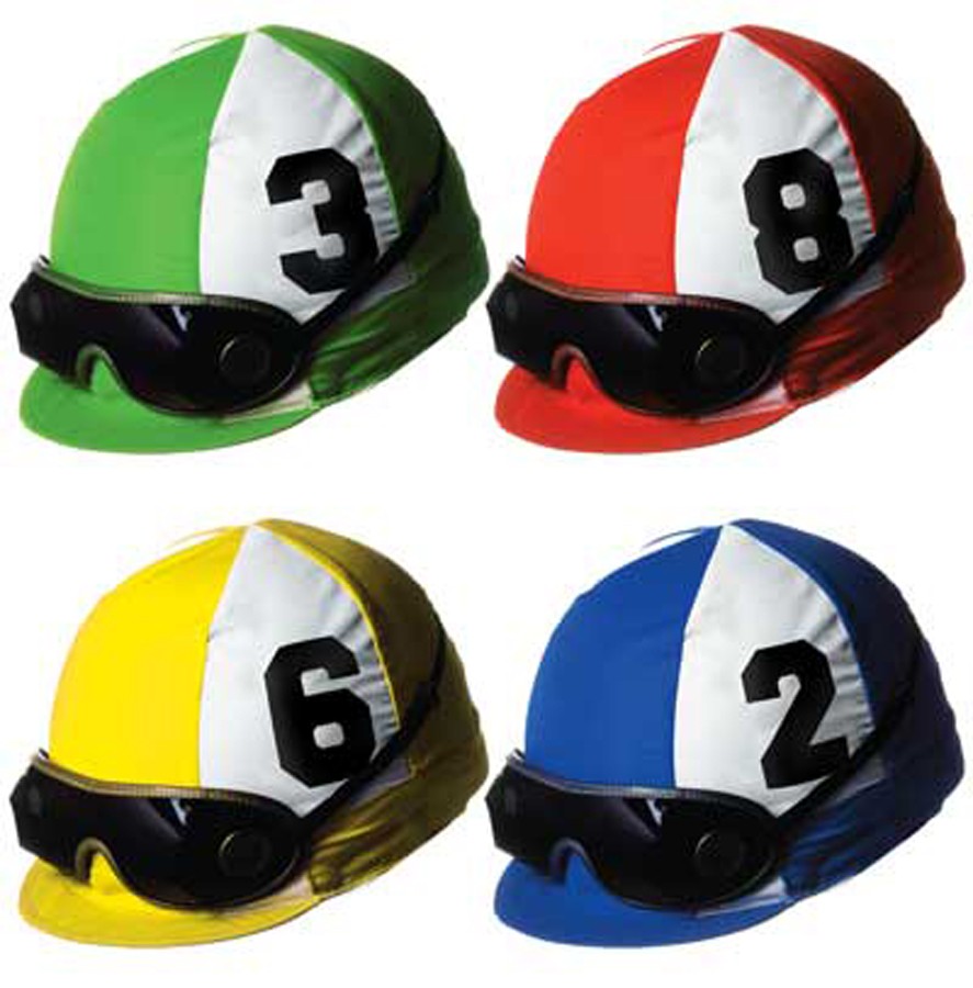 Jockey Helmet Cutouts 4pcs