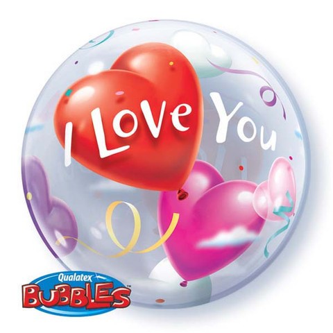 I Love You Heart 22" Bubble Balloon