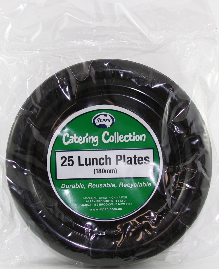 Lunch Plate PK25 Black