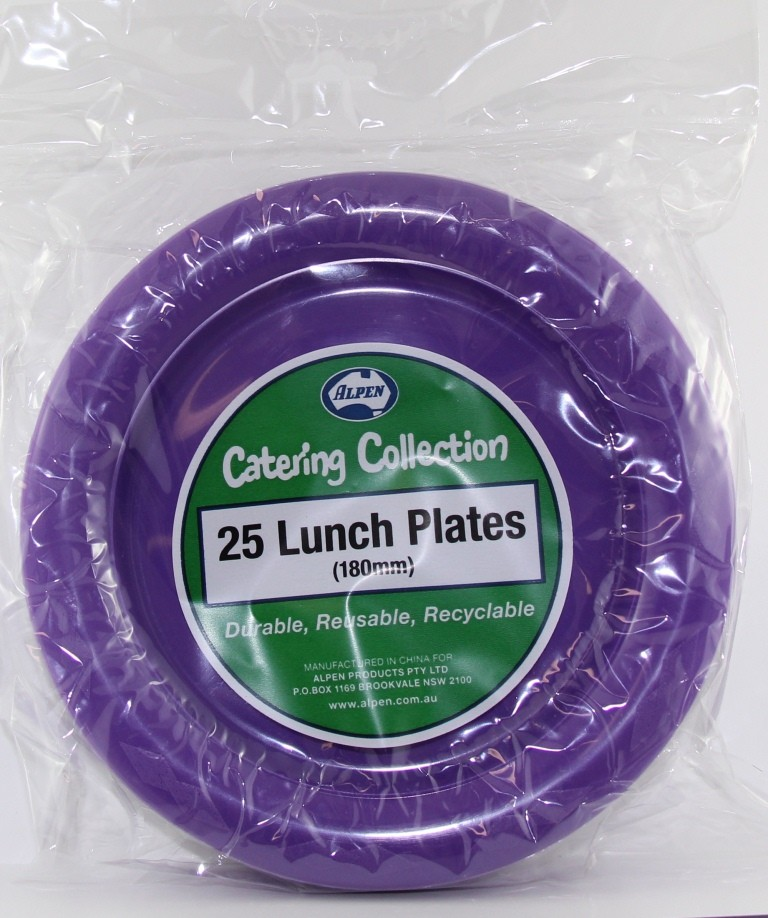 Lunch Plate Pk25 Purple