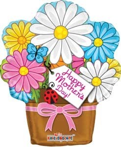 Mothers Day Flower Pot Junior Shape foil balloon 