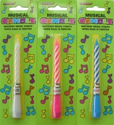 Musical Candle - Assorted Colours