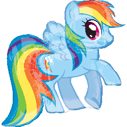 My Little Pony Rainbow Dash Supershape Foil