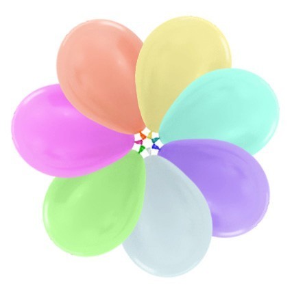 5"/12cm Pearl Coloured Balloons Bag 100