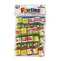 Party Poppers 20 pack