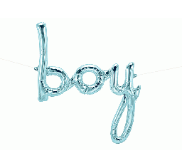 Boy script pastel blue 46" DIY Kit