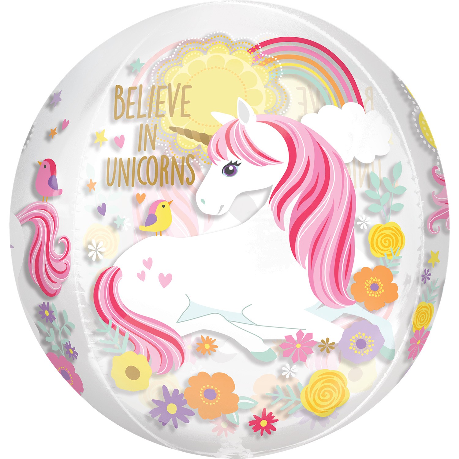 Unicorn 16" Orbz Balloon