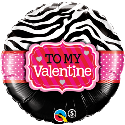 To My Valentine 18" Foil Balloon