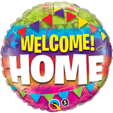 Welcome Home Pennants 18" Foil balloon