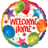 Welcome Home Celebration 18" foil balloon