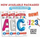 16" (Air-Fill) Easy Self Seal Foil Letters A-Z