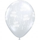 Birthday-A-Round Diamond Clear 16"/40cm Printed Latex Balloon 