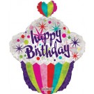  Birthday Cupcake Cupcake 22" Foil Balloon