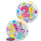 21 Brilliant Stars 22" Bubble Balloon