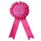 21 Rosette Badge Pink