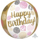 Happy Birthday Gems Orbz 16"