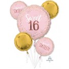 Sweet 16 Confetti Birthday Balloon Bouquet Kit