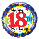18th Birthday Stars 18" foil balloon