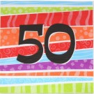 50th birthday printed 2ply napkin P25