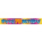 Happy 70th Birthday foil banner