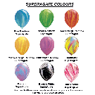 Superagate Marble 11"/28cm Balloons