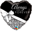 Always & Forever Heart 18" Foil Balloon