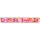 Birthday Girl Prismatic Foil Banner