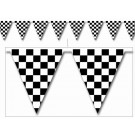 Checkered Flag Pennant Banner 3.7m / 12ft 
