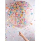 24"/60cm Round Confetti Balloons 