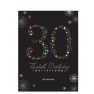 30th Birthday - Invitation Pad - 20 Sheets