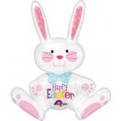 Easter Bunny Sitting 24" Shape Foil Balloon