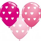 Big Hearts Pinks 16"/40cm Printed Balloon 