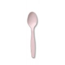 Light Pink Plastic Spoons Pk25